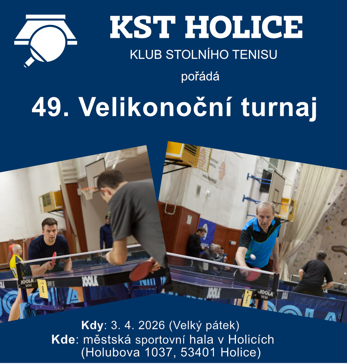49. Velikonoční turnaj ve stolním tenise v Holicích