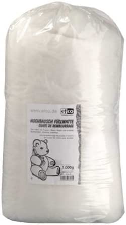 Füllwatte Hochbausch (1.000g) - Weiß