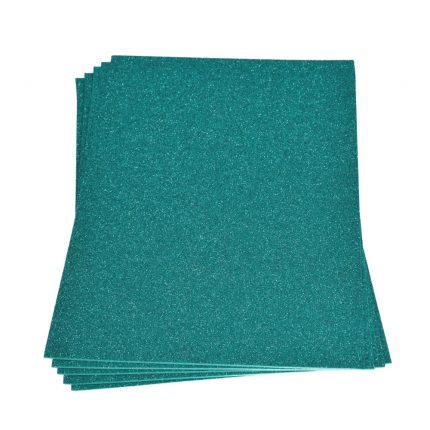 Moosgummiplatte Glitter (200x300x2mm) - Türkis