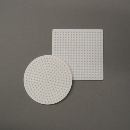 (SET) Bügelperlen Steckplatten - Kreis/Quadrat
