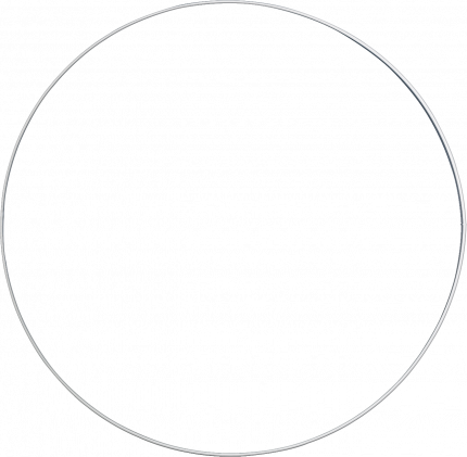 Drahtring weiß ø 10 cm