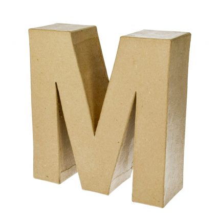 Pappbuchstabe (17,5cm) - M