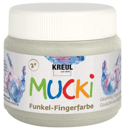 Funkel-Fingerfarbe (150ml) - Drachen-Silber