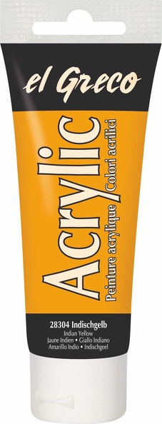 El Greco Acrylfarbe (75ml) - Indischgelb