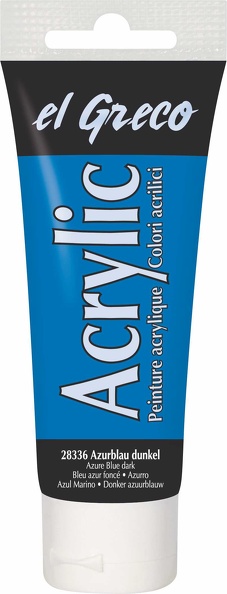 El Greco Acrylfarbe (75ml) - Azurblau dunkel