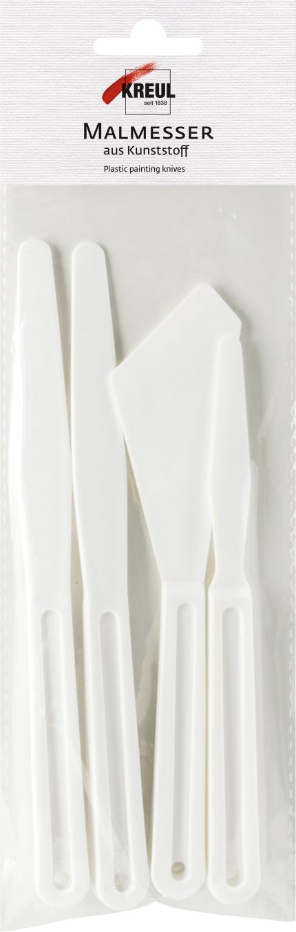 SOLO GOYA Malmesser-Set aus Kunststoff 4 Sorten im Kunststoffbeutel