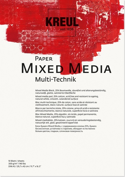 Mixed Media Block (A3) - 10 Blatt/ Kreul