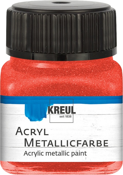 KREUL Acryl Metallicfarbe Rot Gl. 20ml