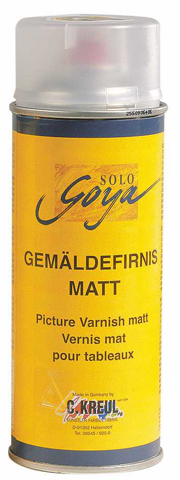 SOLO GOYA Gemäldefirnis matt Spraydose 400 ml