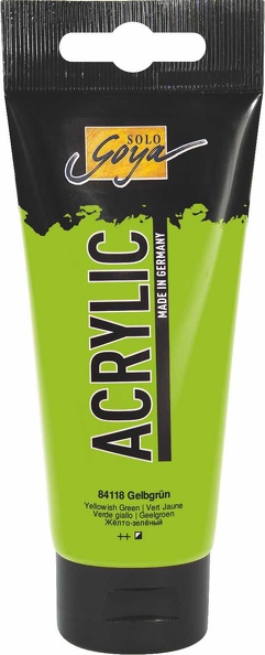 Solo Goya Acrylfarbe (100ml) - Gelbgrün