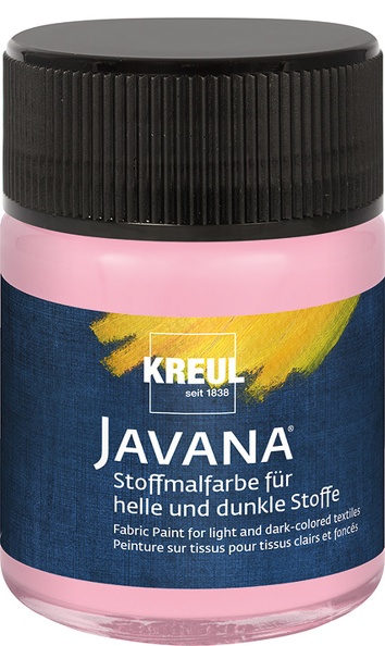 Stoffmalfarbe für helle und dunkle Stoffe Rose Gl. 50 ml