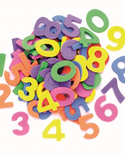 Moosgummi Zahlen (150St.) - Sortiert