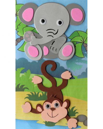 Moosgummi Sticker 3D Löwe/Tiger selbstklebend