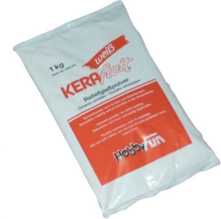 Keraflott Giessmasse 1kg Btl.weiss