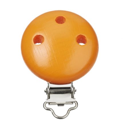 Schnulli-Ketten Clip 37 mm/11,5 mm, aprikot, Btl. à 1 St.