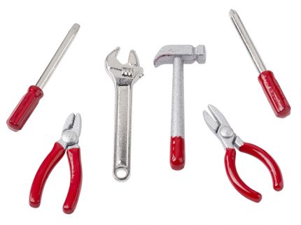 Mini-Werkzeug-Set ca. 2 cm, Btl. à 6 St. sort.