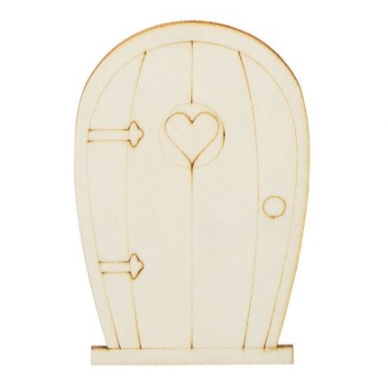 Holztür V 6,4 x 10 x 0,3 cm natur