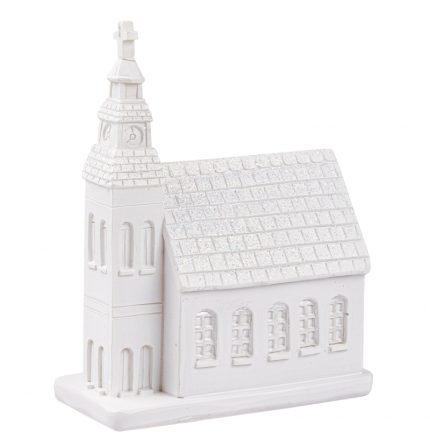 Kirche 6 x 2,5 x 8 cm, weiss