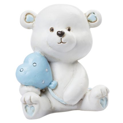 Bär m. blauem Herz, ca. 4 cm