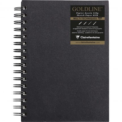 Sketch Book A5 Hoch+Spirale Weiss