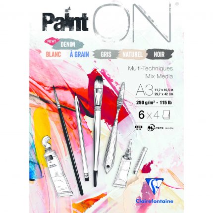 Paint On Mix Media 6x4 250g A3