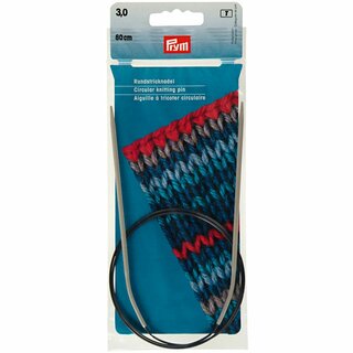 Rundstricknadeln ALU  544 grau   80 cm 3,00 mm