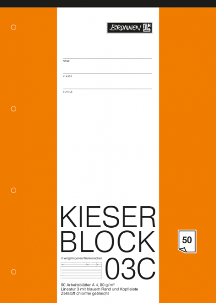 KIESER-Block A4 03C 80g 50 Blatt