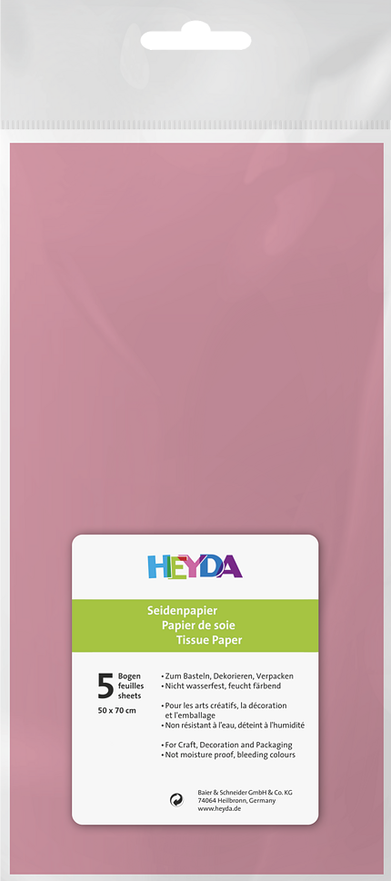 Seidenpapier (50x70/ 5St.) - Rosa