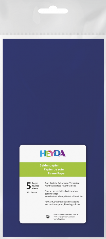 Seidenpapier (50x70/ 5St.) - Dunkelblau