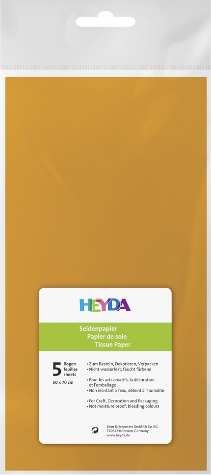 Seidenpapier (50x70/ 5St.) - Mandarine