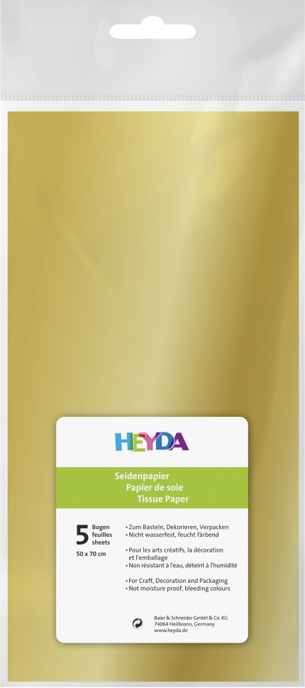 Seidenpapier (50x70/ 5St.) - Gold