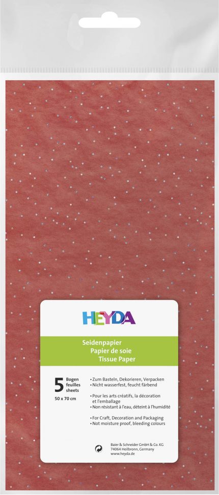 Seidenpapier 50x75cm Diamant rot