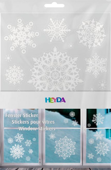 Fenster Sticker - Sterne/Weiss