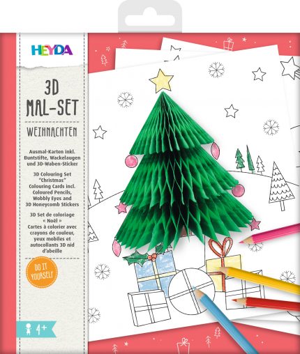 3D Mal Set Weihnachten