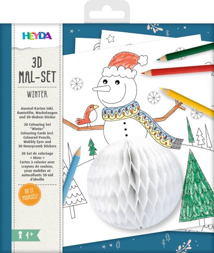 3D Mal Set Wintertiere