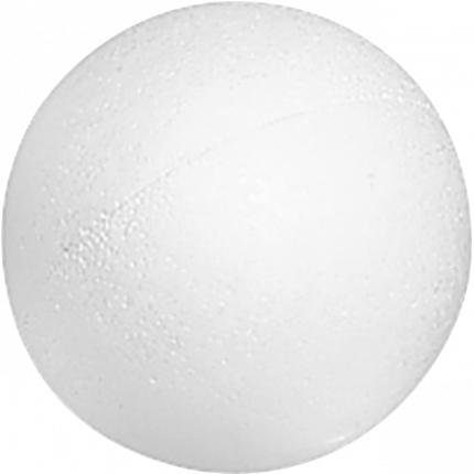 (SET) Styroporkugel (6cm) - Weiss