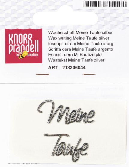Wachsschrift (Meine Taufe) - Silber