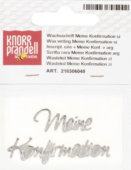 Wachsschrift (Meine Konfirmation) - Silber