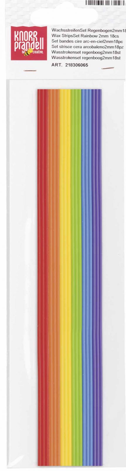 Wachsstreifen (2mm) - Regenbogen