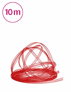 Chiffonband (10mx3mm) - Hochrot
