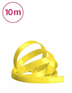 Satinband (10mmx10m) -  Sonnengelb/ Gold