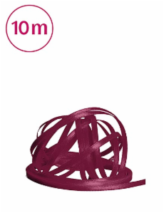 Satinband (3mmx10m) -  Weinrot