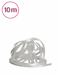 Satinband (3mmx10m) -  Grau/ Silber