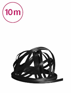 Satinband (3mmx10m) -  Schwarz