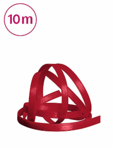 Satinband (5mmx10m) -  Kirschrot