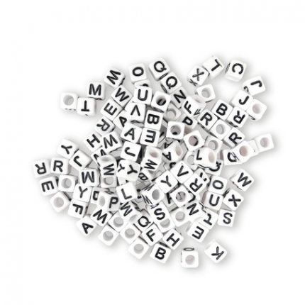 Buchstabenp. Kunststoff. 6x6mm ca 110St.