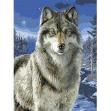 Diamond Painting 50x40cm Wolf