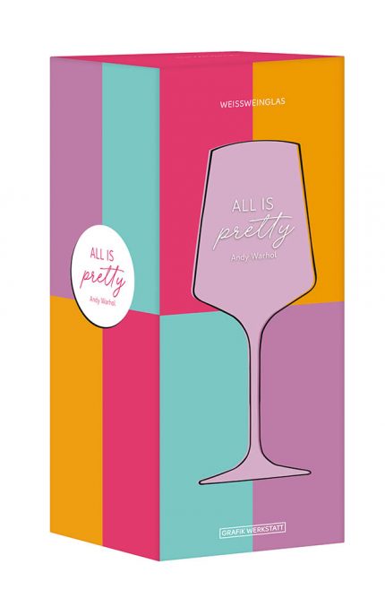 Weinglas Weißwein Genuss & Design Andy Warhol