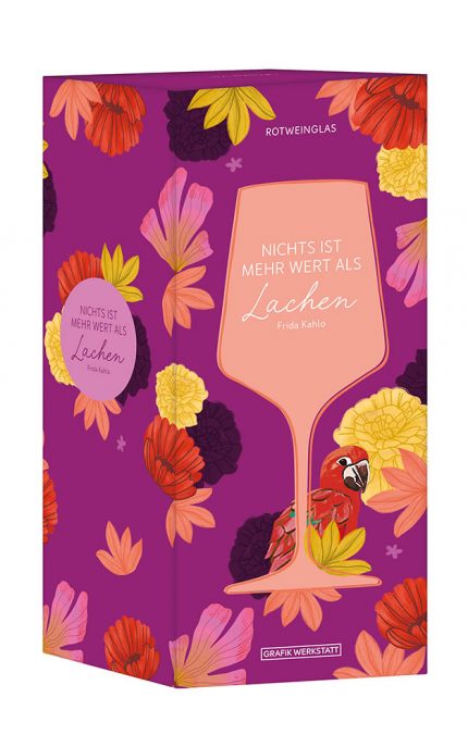 Weinglas Rotwein Genuss & Design Frida Kahlo