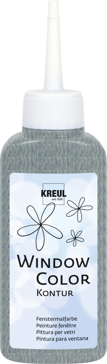 KREUL Window Color Konturenfarbe  Silber 80 ml